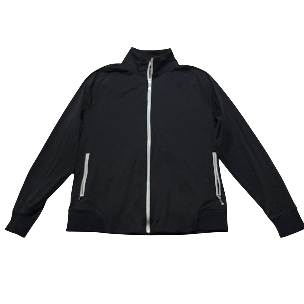 Nike Jacket Womens L‎ Black Golf Fit Dry Full Zip Track Jacket Athletic